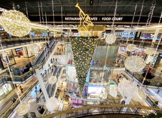 Vanocni vyzdoba v PALLADIU v Praze